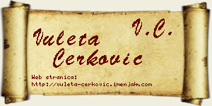 Vuleta Čerković vizit kartica